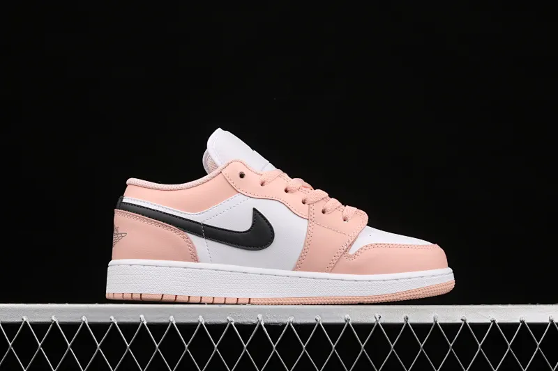 All categories Air Jordan Jordan series basketball shoes Air Jordan 1 Low G version pure original Air Jordan 1 Low AJ1 Joe 1 Arctic pink low-top basketball shoes 553560-800